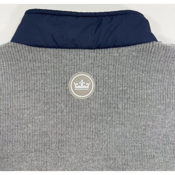 Peter Millar Mens Crown Crafted Wool Hybrid Cardigan Coat Jacket Sz Medium Navy - Picture 4 of 13